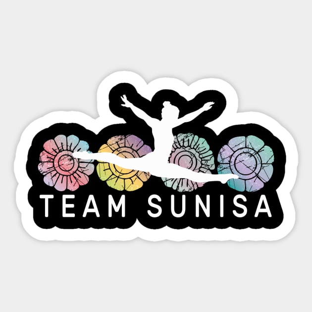 Team Suni Gymnastics Girl For American Gymnast Sticker by justiceberate